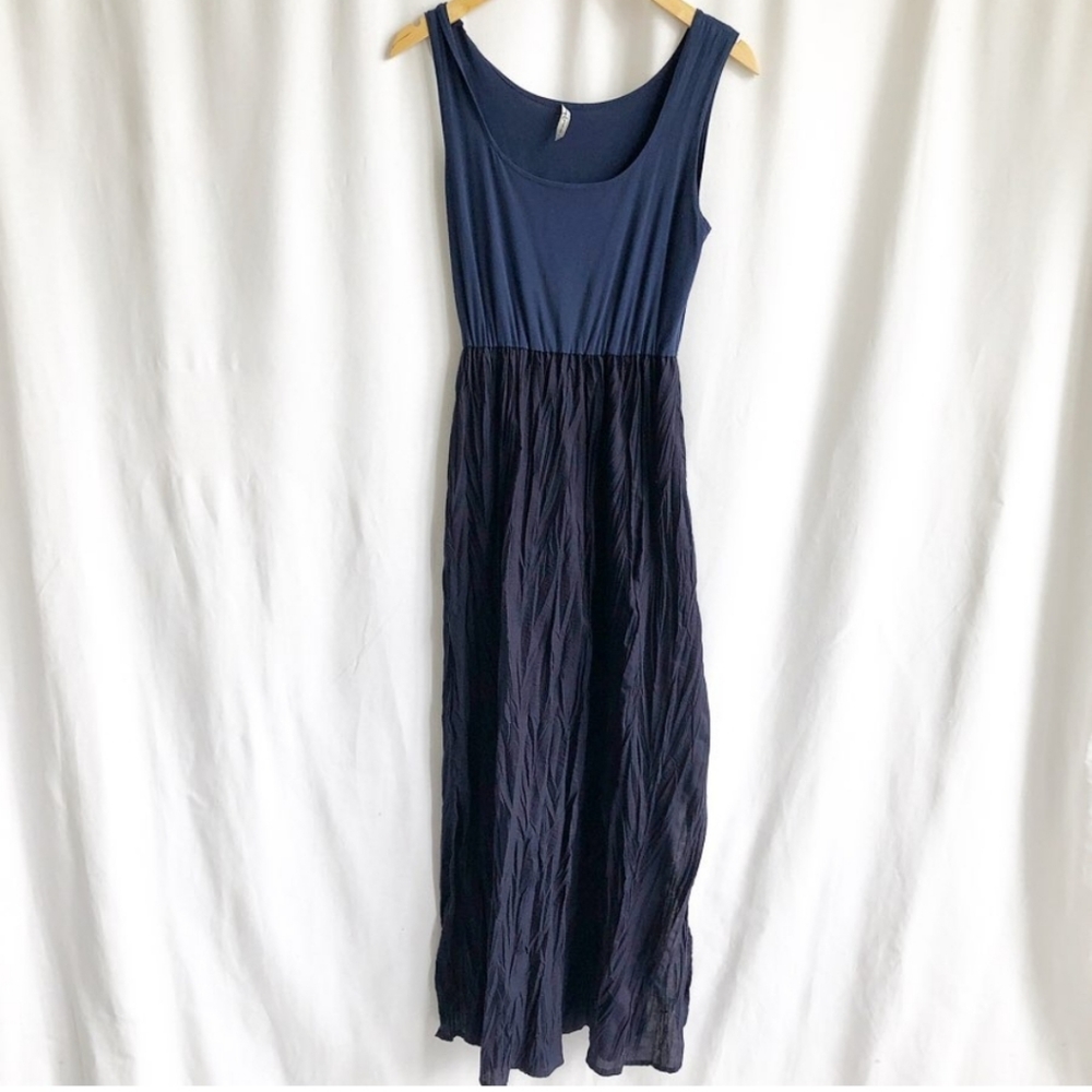 Dorin Frankfurt blue tank maxi dress
